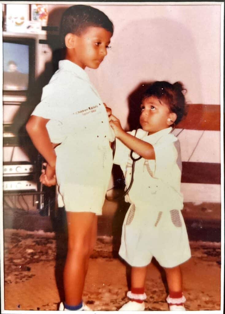 Rushan Hewawasam in his early years